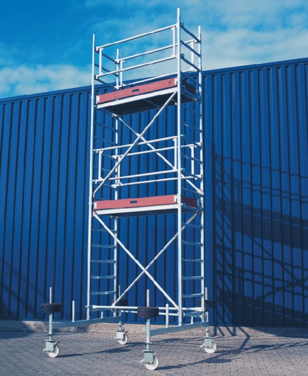 Echafaudage roulant en alu: 6,20m