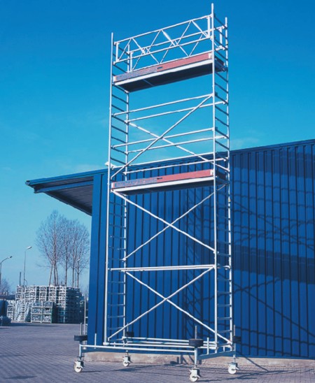 Echafaudage alu roulant: 8,20 x 2,85m