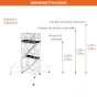 Tour escalier base roulante - 3.00m - Hauteur travail max. 4,3m