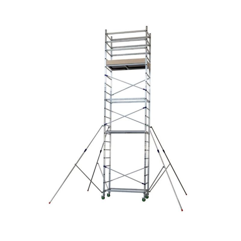 Echafaudage Roulant Aluminium Supremalu Hauteur De Travail 6 90 M